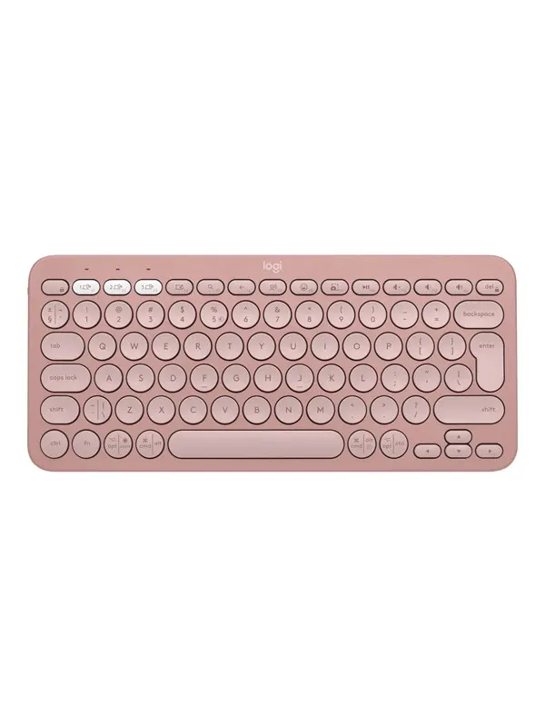 Logitech Pebble Keys 2 K380s Wireless Keyboard - Tonal Rose - Tangentbord - Universal - Rosa