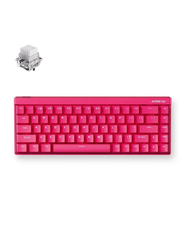 MCHOSE Ace 68 Air Mount Tai Magnetic Hall Effect - Gaming Keyboard - Utan numpad - Engelska (US) - Röd