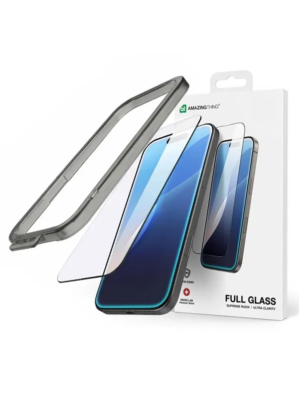AmazingThing Radix Full Glass tempered glass for iPhone 16 Pro