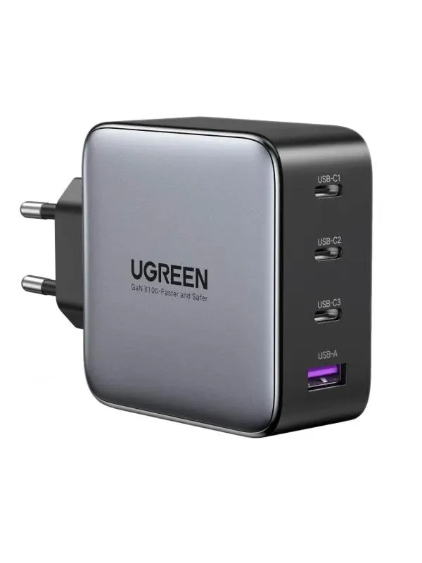 UGREEN Nexode GaN 100W Quad USB Charger - Black