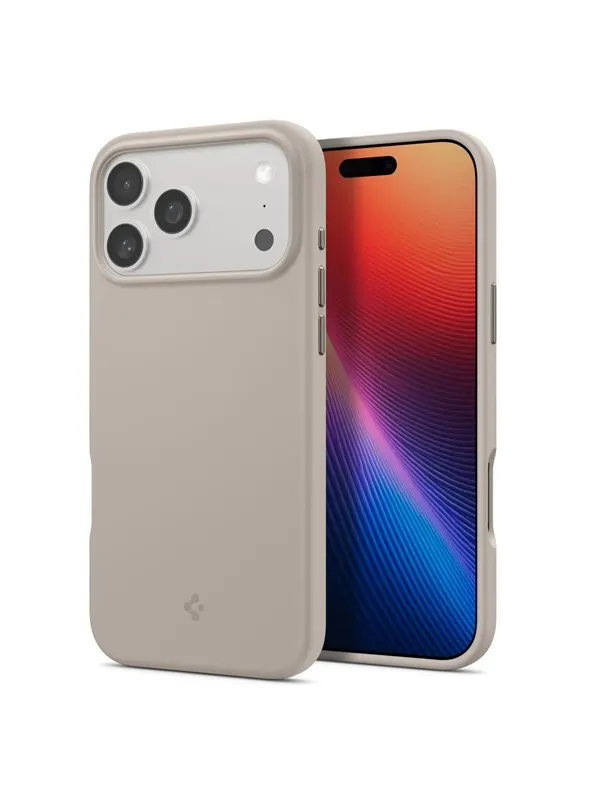 Spigen Silicone Fit MagSafe - stone - iPhone 17 Pro Max