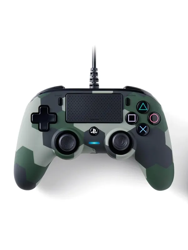 NACON PS4 Nacon Wired Compact Controller - Camo Green - Wired Controller - Sony PlayStation 4