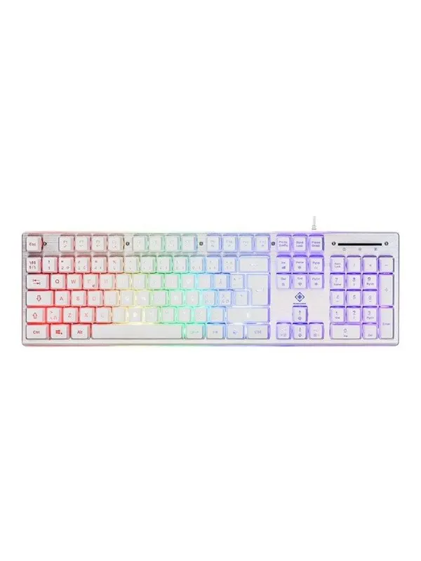 Deltaco GAMING Full Size - Gaming Tangentbord - Nordisk - Vit