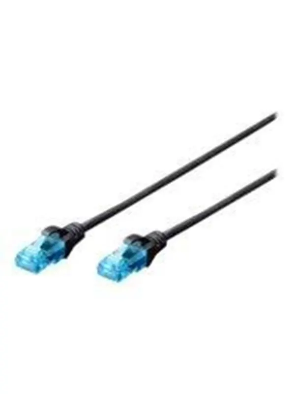 DIGITUS Professional patch cable - 1 m - black - Svart - 1m