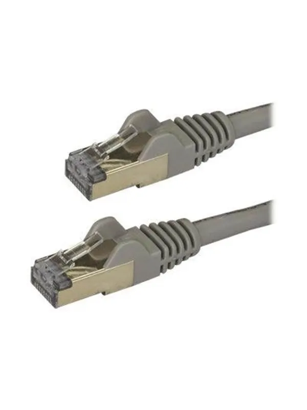 StarTech.com 3m Gray Cat6a / Cat 6a Shielded Ethernet Patch Cable 3 m - patch cable - 3 m - grey - Grå - 3m