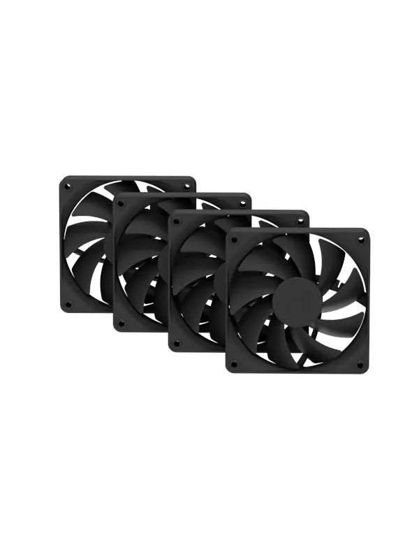 HYTE FA12 FAN (Pitch Black) - 4-pack - Chassi fläkt - 120mm - Svart - 28 dBA