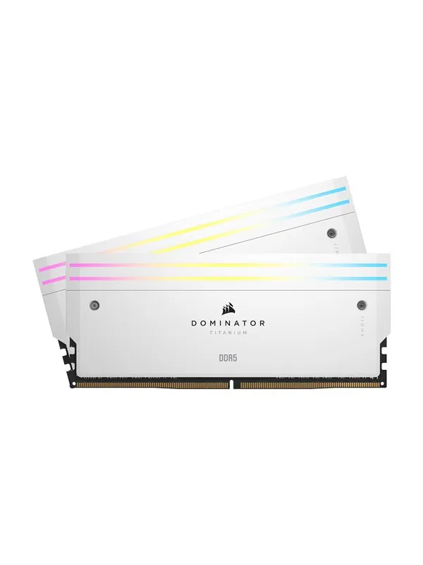 Corsair Dominator Titanium DDR5-6600 - 64GB - CL32 - Dual Channel (2 pcs) - Intel XMP - Vit med RGB