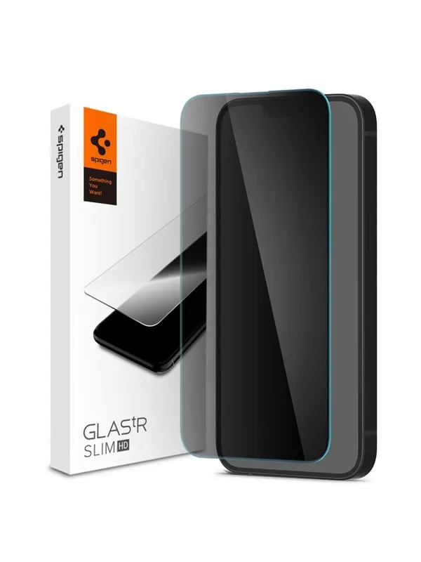 Spigen tR Slim HD 1 Pack - FC black - iPhone 16e/14/13/13 Pro