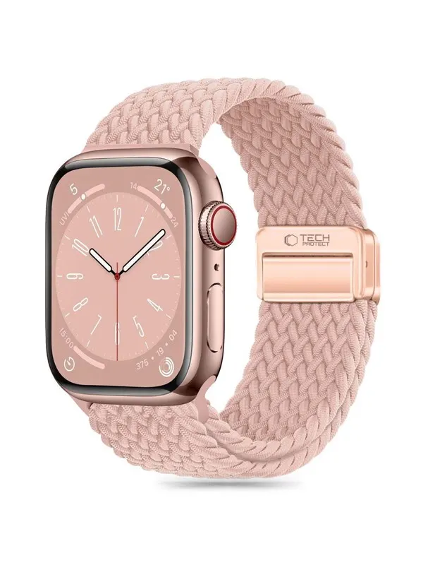 Tech-Protect Nylonmag Strap for Apple Watch 4 / 5 / 6 / 7 / 8 / 9 / SE / Ultra 1 / 2 (42 / 44 / 45 / 49 mm) - Pink