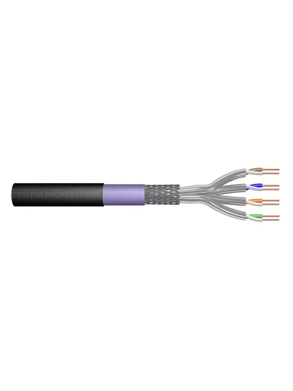 DIGITUS CAT 7 S-FTP - 100m - Svart - 100m
