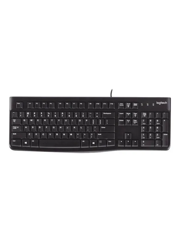 Logitech K120 Corded Keyboard - US - Tangentbord - Engelska (US) - Svart