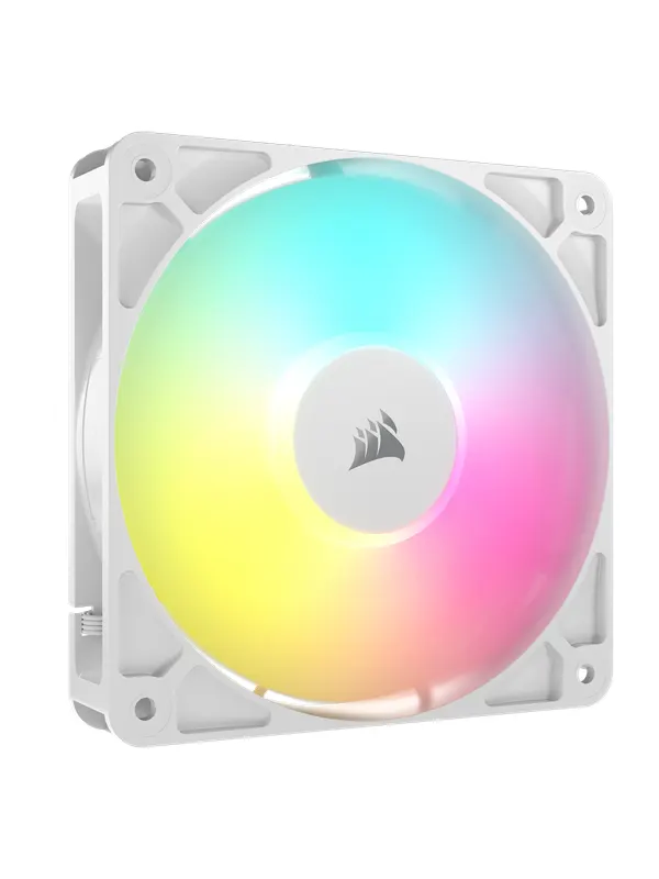 Corsair RS120 ARGB - Chassi fläkt - 120mm - Vit med RGB-ljus - 36 dBA