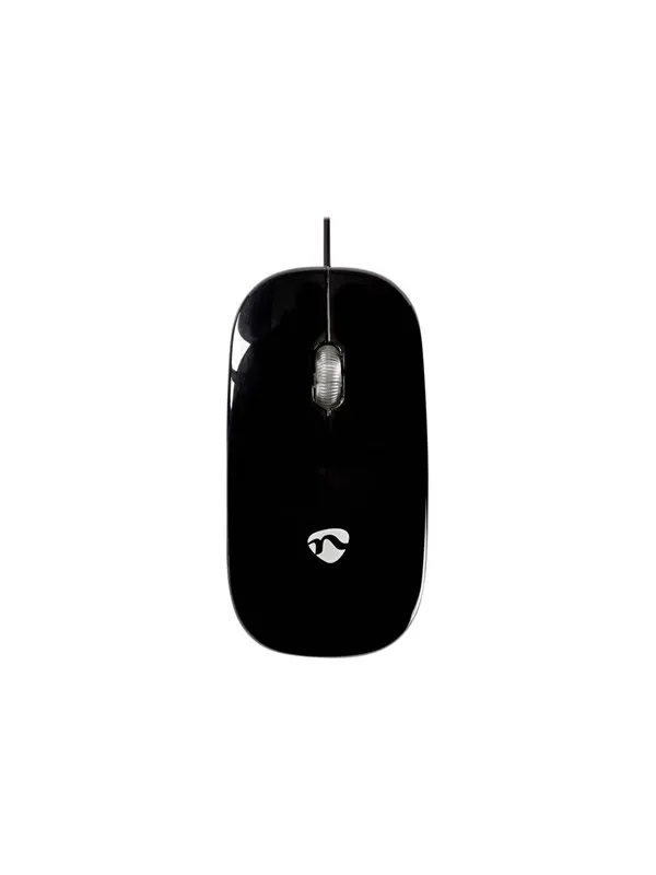 Nedis - mouse - USB - black - Mouse - Optic - 3 knappar - Svart