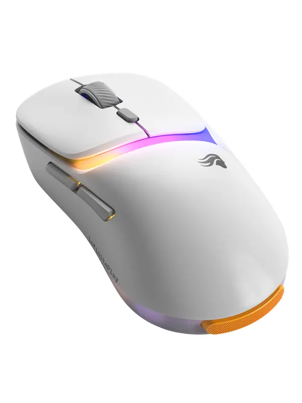 Glorious Model D3 Wireless White - Gamingmus - Optic - 6 knappar - Vit