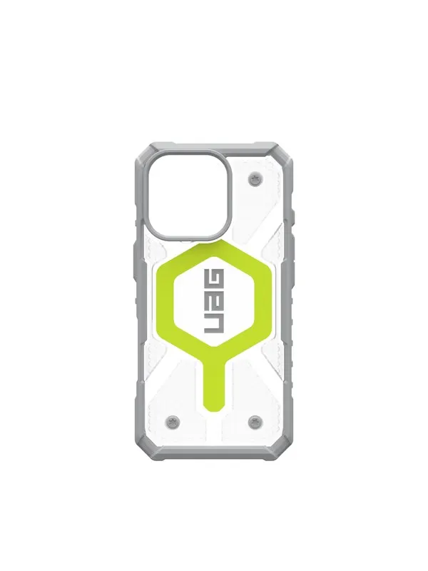 UAG Pathfinder Clear Magsafe Active Neon - iPhone 16 Pro