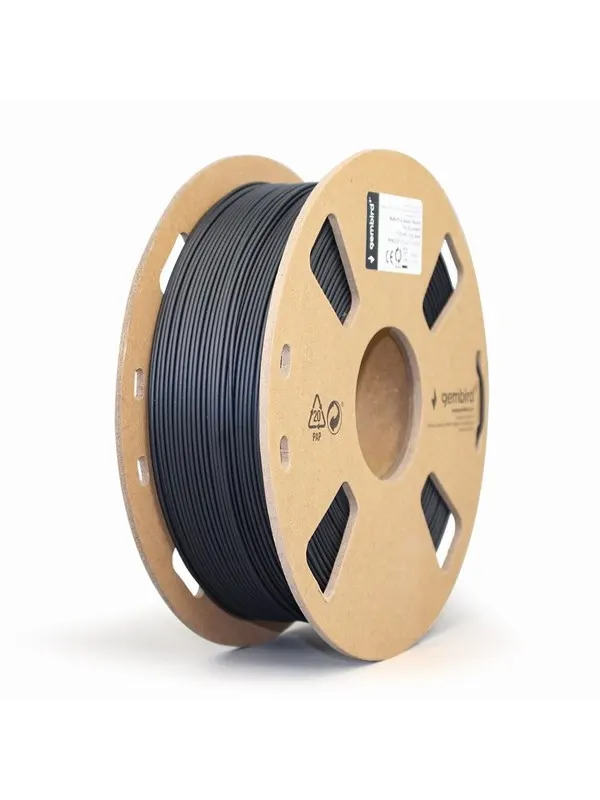 Gembird PLA Matt filament - Svart - 1.75mm ø - 1 kg