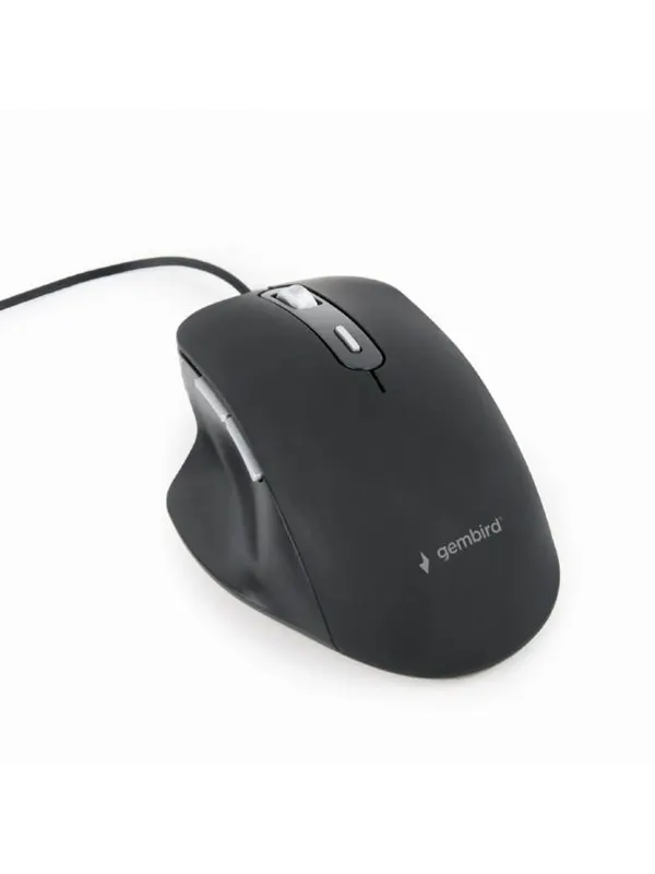 Gembird Wired optical mouse 6B-02 - Mouse - Optic - 6 knappar - Svart
