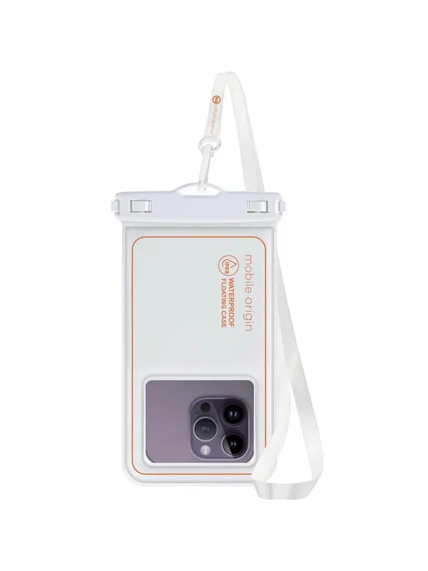 Mobile Origin Waterproof Floating Case 6 -5" - white/orange