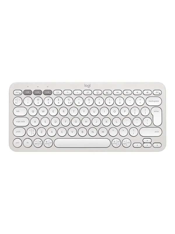 Logitech Pebble Keys 2 K380s Wireless Keyboard - Tonal Rose - Tangentbord - Universal - Vit