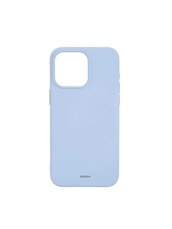 ONSALA Phone Case with Silicone Feel MagSeries Light Blue - iPhone 15 Pro Max