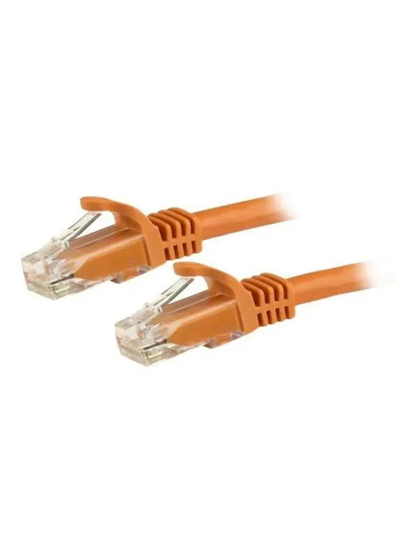 StarTech.com Gigabit Snagless RJ45 UTP Cat6 Patch Cable Cord - patch cable - 3 m - orange - Orange - 3m