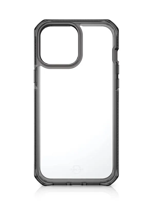 ITSKINS SUPREME CLEAR cover for iPhone 13 Pro®. Smoke and Transparent