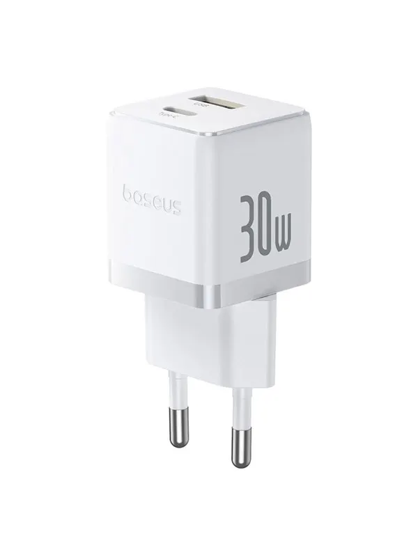 Baseus Palm 30W USB-C USB-A Wall Charger - White