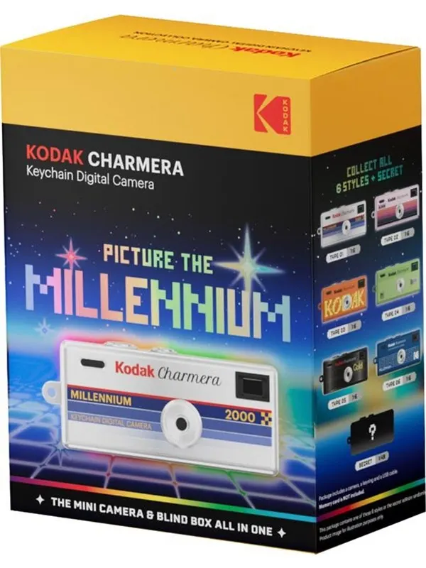 KODAK Charmera Millennium Keychain Digital Camera - Blind Box (1 pc assorted)