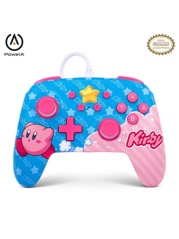 PowerA Förbättrad trådbunden handkontroll för Nintendo Switch - Kirby - Wired Controller - Nintendo Switch