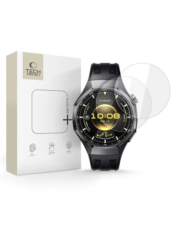 Tech-Protect Glass Fit+ 2-pack Tempered Glass for Huawei Watch GT 6 Pro 46mm - Clear