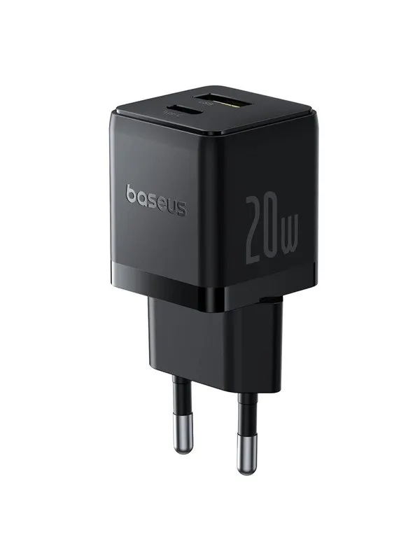 Baseus Palm 20W USB-C USB-A Wall Charger - Black