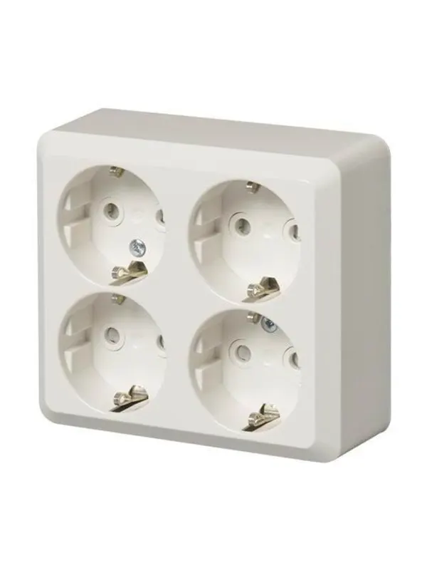 ABB Socket outlet schuko 4-g screwless term
