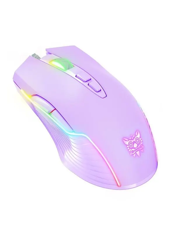 ONIKUMA CW905 Wired - Gamingmus - Optic - 7 knappar - Lila med RGB