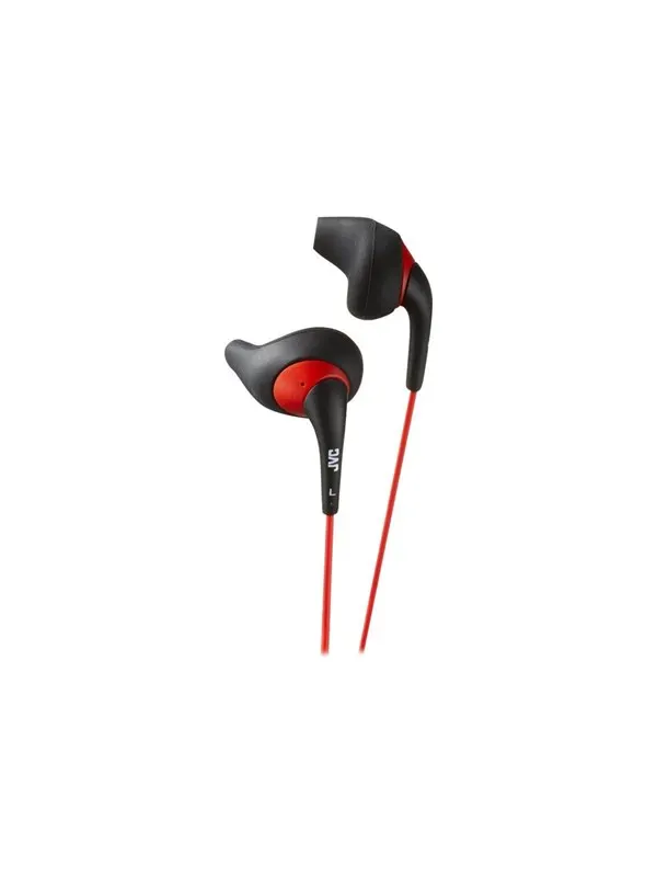 JVC in-ear Gumy sporthörlurar - Svart/röd