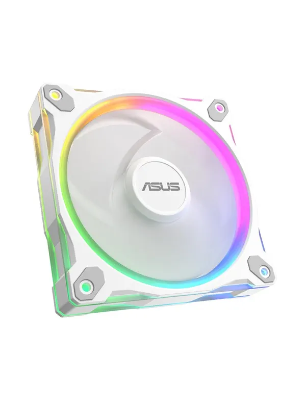 ASUS Prime MR120 Fan ARGB Reverse White - Vit med RGB-ljus
