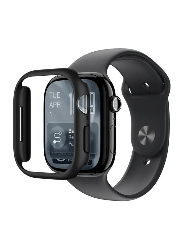 AmazingThing Minimal Protective Case for Apple Watch Series 11 46mm - Black