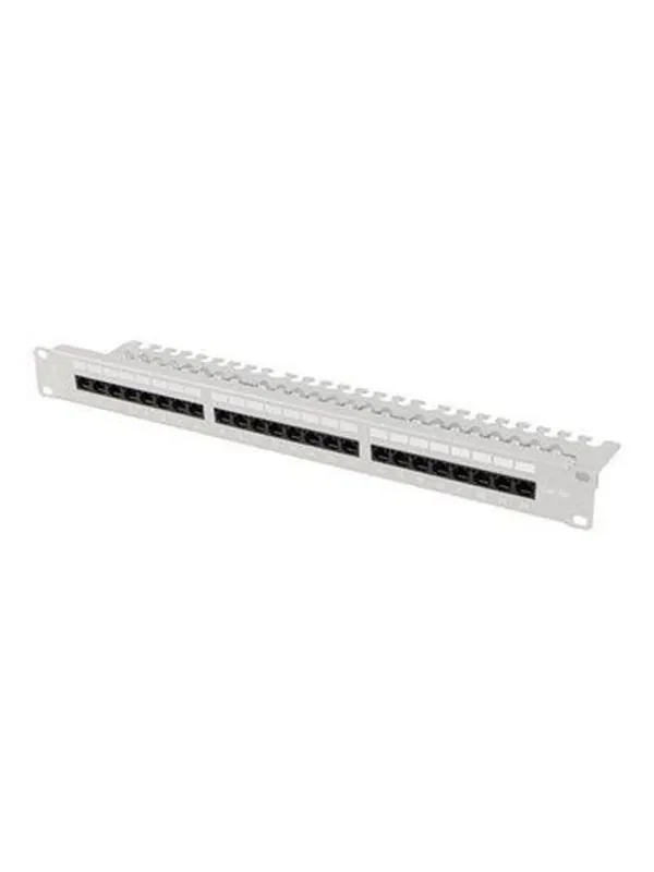 Lanberg patch panel - 1U - 19" - with shelf