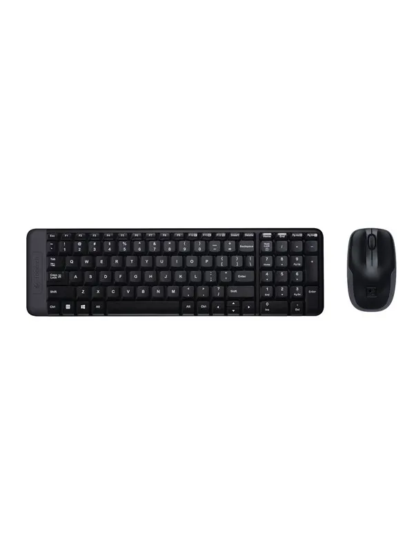 Logitech MK220 Combo Wireless - US - Tastatur & Mus set - Engelska (US) - Svart