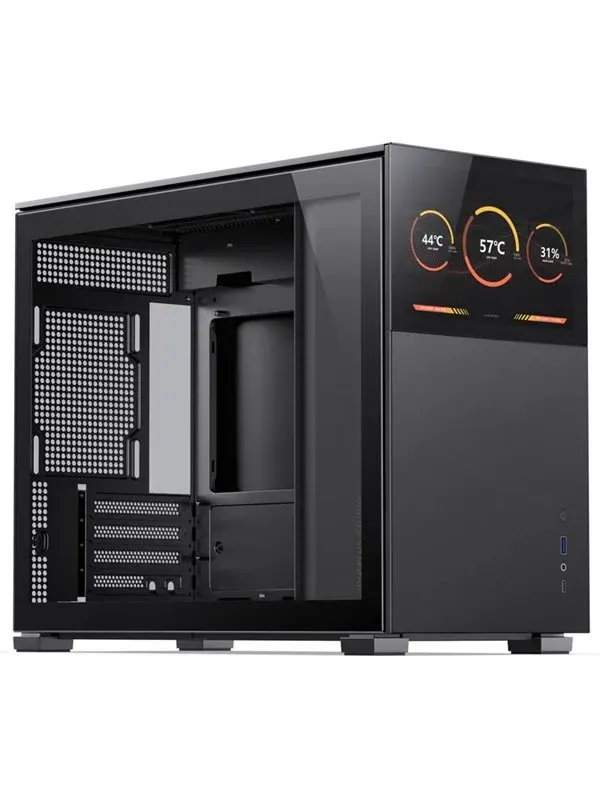 Jonsbo D31 screen - black - Chassi - Minitower - Svart