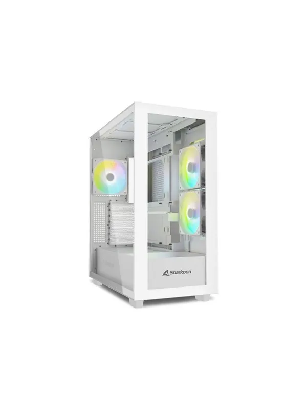 Sharkoon Rebel C60 RGB - Chassi - Tower - Vit