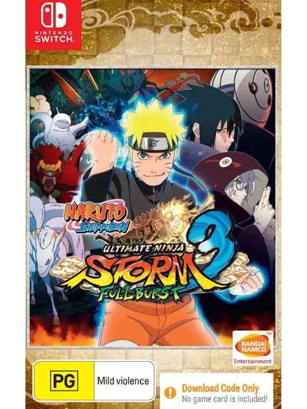 Naruto Shippuden: Ultimate Ninja Storm 3 Full Burst (Code in a Box) - Nintendo Switch - Kampsport