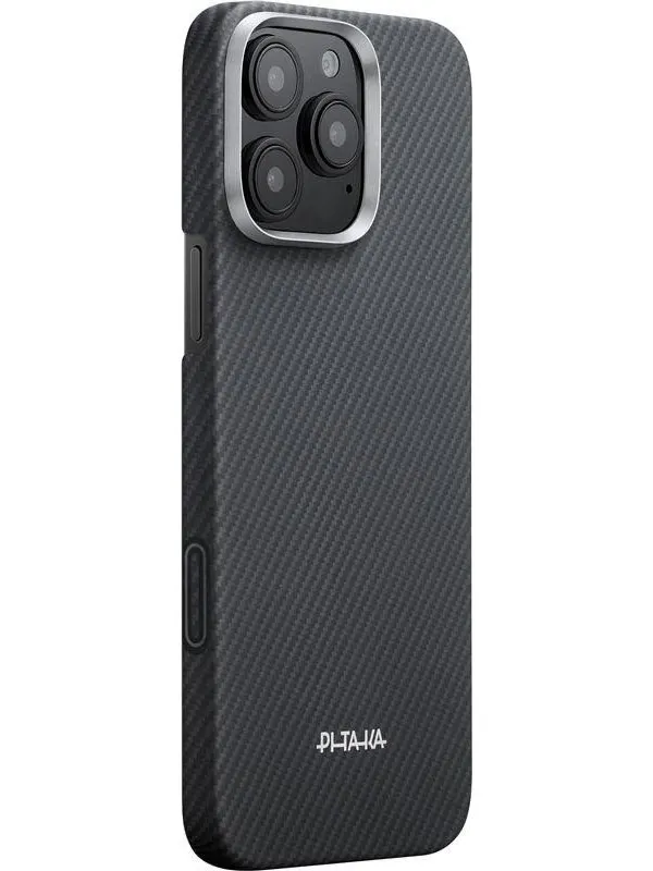 PITAKA Ultra-Slim Case - Black/Grey PitaTap - iPhone 16 Pro Max