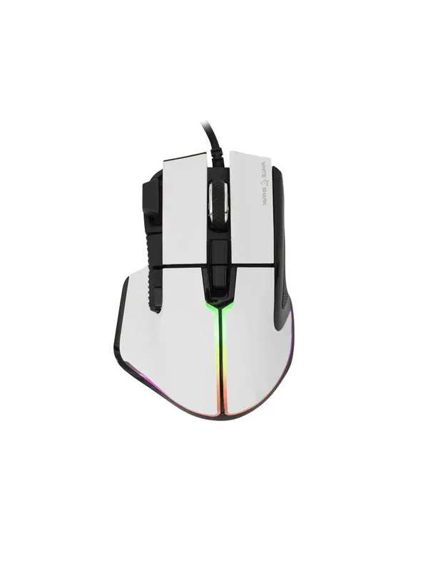White Shark MARROK Wired - Gamingmus - Optic - 9 knappar - Vit