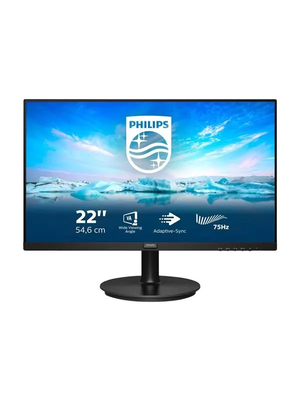 22" Philips V-line 222V8LA - 1920x1080 (FHD) - 75Hz - VA