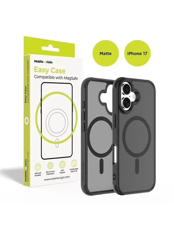 Mobile Origin Hybrid MagSafe Case - matte black - iPhone 17
