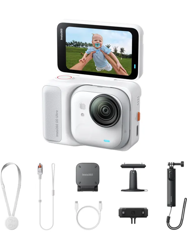 Insta360 GO Ultra Creator Bundle - Arktiskt vit
