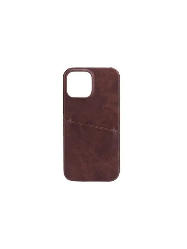 ONSALA Mobile Cover Brown with Cardpocket iPhone 13 Pro Max