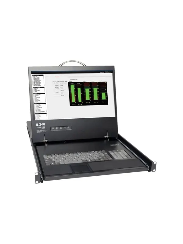 19" Tripp Lite Eaton Series 8-Port Rack Console Cat5 KVM Switch 1U RM 19" LCD Rackmount