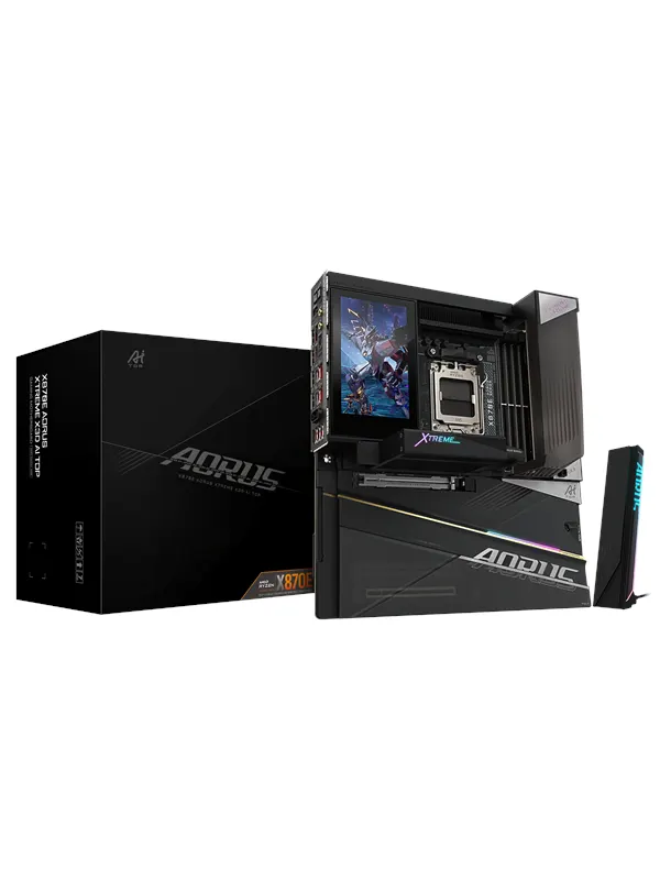 GIGABYTE X870E AORUS XTREME X3D AI TOP Moderkort - AMD X870E - AMD AM5 - DDR5 RAM - Extended ATX
