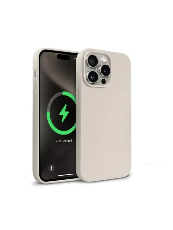 CRONG Color Cover Magnetic - iPhone 15 Pro Max MagSafe Case - Stone Beige